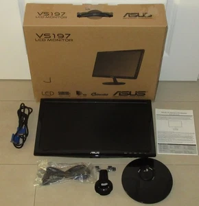 ASUS VS197DE 47 cm (18,5" Zoll) 16:9 LED LCD Monitor - Schwarz inkl. OVP - Bild 1 von 6