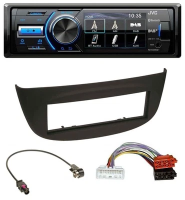 JVC Bluetooth MP3 USB DAB Autoradio für Renault Twingo ab 2015 schwarz - Bild 1 von 4