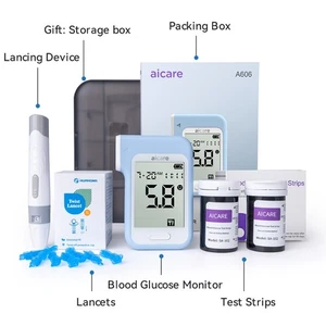 Diabetes Test Kit Blood Sugar Glucose Monitor Meter -50Pc Strip Tester Machine.. - Picture 1 of 24