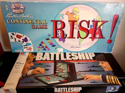 RISK 1959 Reproduction Continental Board Game, Battleship Naval Combat Game NICE - Image 1 of 4