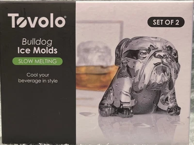 Bulldog Dog Ice Molds Mold pack includes Set of 2 molds TEVOLO NEW - Image 1 of 4