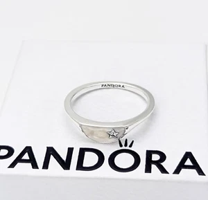 New 100% Authentic 925 Ale PANDORA ME Halved Enamel Signet Ring 193325C01 - Picture 1 of 9