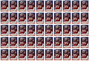 (50) 1990 Fleer #326 Ed Reynolds RC New England Patriots Card Lot - Bild 1 von 2