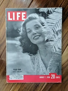 VTG Life Magazine August 7 1950 Peggy Dow Cov Photo, Wanda Hendrix - Imagen 1 de 2