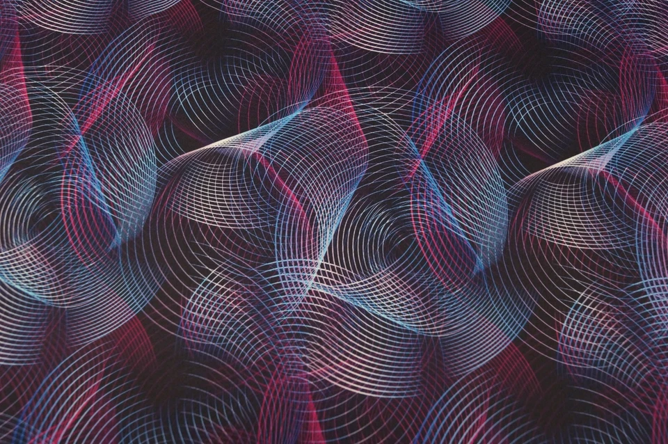 Softshell Druck Stoff KATINOH Modestoffe Outdoorstoffe  50x145 cm geometrische - Bild 1 von 1