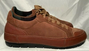Manas Womens Suede Leather Lace Up Trainer Brown Size UK 5 - Picture 1 of 12