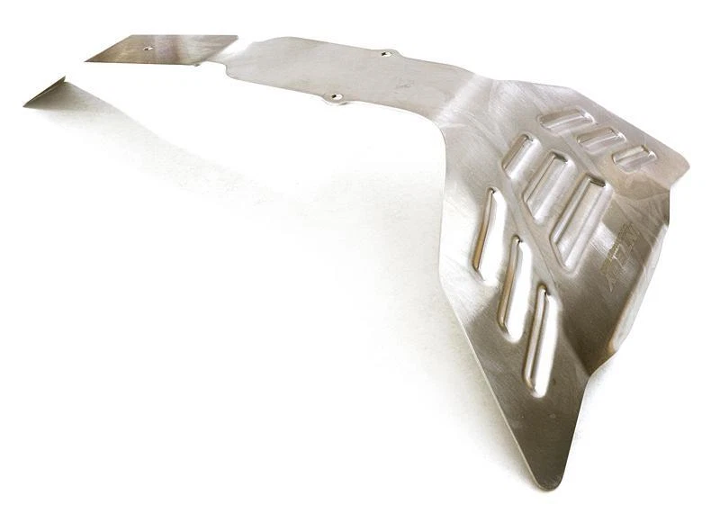 Stainless Steel (Raw) Front Skid Plate for Traxxas 1/10 E-Revo (-2017) & Summit - Image 1 of 1