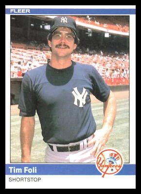 1984 Fleer Update Tim Foli #U-38    New York Yankees  1HH - Image 1 of 2
