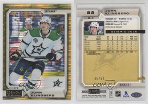 2018-19 O-Pee-Chee Platinum Seismic Gold /50 John Klingberg #88