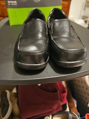 Zapatos Safe T Step Comfort negros sin cordones para mujer talla 7M resistentes al deslizamiento y al aceite  Foto 1 de 4