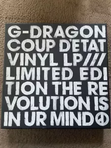 G-Dragon 2nd Full Album Coup D'etat Vinyl LP Record 8888 Limited Edition - Picture 1 of 2