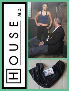 HOUSE MD: THIRTEEN/OLIVIA WILDE BLACK SKINNY LEGGINGS W/NBC STUDIO COA - Picture 1 of 4
