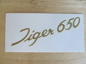 60-1918 GOLD SIDE COVER PANEL BADGE TRANSFER for 1968/69 TRIUMPH TIGER 650 * - Picture 1 of 3