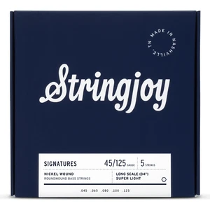 Cuerdas para bajo Stringjoy Signatures Nickel Wound; medidores de escala larga 45-125 - Imagen 1 de 1