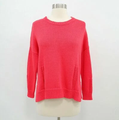 Demylee свитер пуловер женщин S красный коренастый трикотажа ворота разделяет падение плеча - Изображение 1 из 4