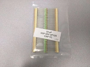 100 piezas capacitor picofaradio 33 pF 50V UP125 TAPA TC - Imagen 1 de 1