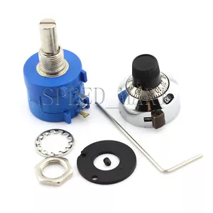 10 PCS 100 Ohm 3590S-2-101L With All Metal Dial Rotary Potentiometer 10 turn - Picture 1 of 4