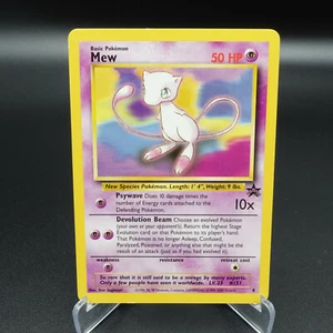 POKEMON CARD 1999-2000 BLACK STAR PROMO MEW #8 WOTC EXC - Picture 1 of 2