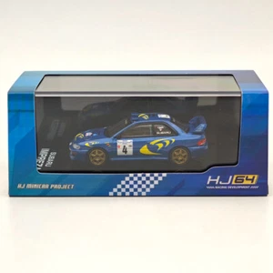Hobby Japón 1/64 SUBARU IMPREZA WRC 1997 #4 TOUR DE CORSE Azul Diecast Modelos - Imagen 1 de 7