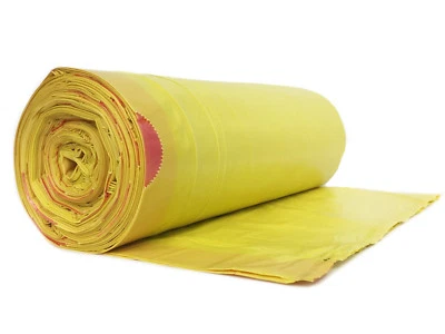 25 x Rubbish Sacks 120 Litre Yellow with DRAWSTRING Waste Bags Rubbish Bags 949 - Image 1 of 3