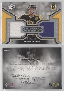 2005-06 SPx Winning Materials /350 Brian Leetch #WM-BL HOF