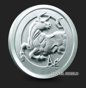 1 oz Silver BULLion Round 2024 - Picture 1 of 3