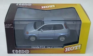 EBBRO 1:43 HONDA FCX FUEL CELL POWER CAR LIGHT BLUE 451 JDM - Picture 1 of 5