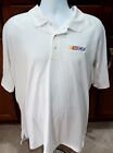 NASCAR Employee Issued XL 5.11 Tactical White Polo Shirt Racing Motorsports
