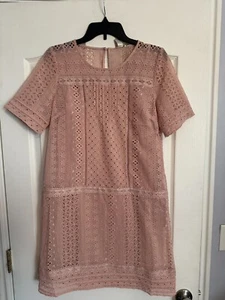 NWT, Sundance Catalog “Lucille Lace Dress” Pale Pink , Size L, $188 - Picture 1 of 7