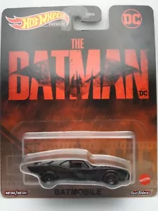 Hot Wheels Premium Retro 2022 Batmobile GRL75-JA10 The Batman DC WB - Imagen 1 de 6