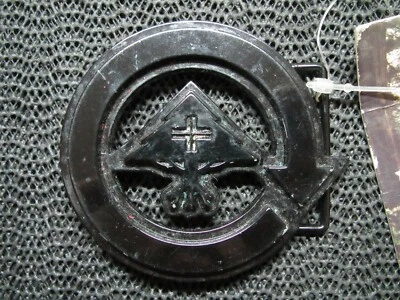 ¡HEBILLA DE CINTURÓN CON LOGOTIPO DE ÁRBOL ELEVADO NEGRO! ¡VINTAGE! RARO! ¡NUEVO! 2010! WEED WANK BUD COOL Foto 1 de 4