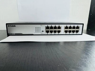 D-Link DGS-1016D 16-Port  Ethernet Copper Gigabit Unmanaged Network Switch - Image 1 of 4