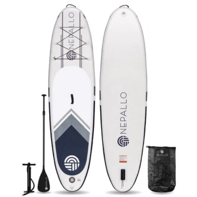 Nepallo 10'6" Inflatable Stand-Up Paddleboard Package with Paddle & Pump & Bag - Image 1 of 4