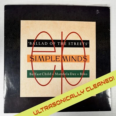 Simple Minds Ballad Of The Streets 12" 1989 Vinyl Record SMXT3 - Image 1 of 4