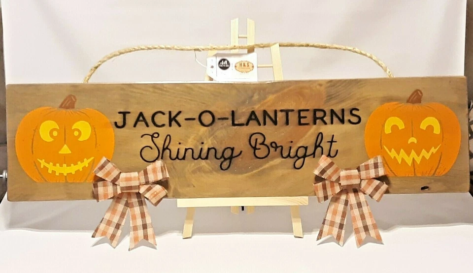 Jack O Lanterns Shining Bright Sign - Image 1 of 1
