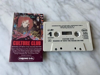Culture Club Waking Up With The House On Fire CASSETTE Tape 1984 Epic Boy George - Image 1 of 3