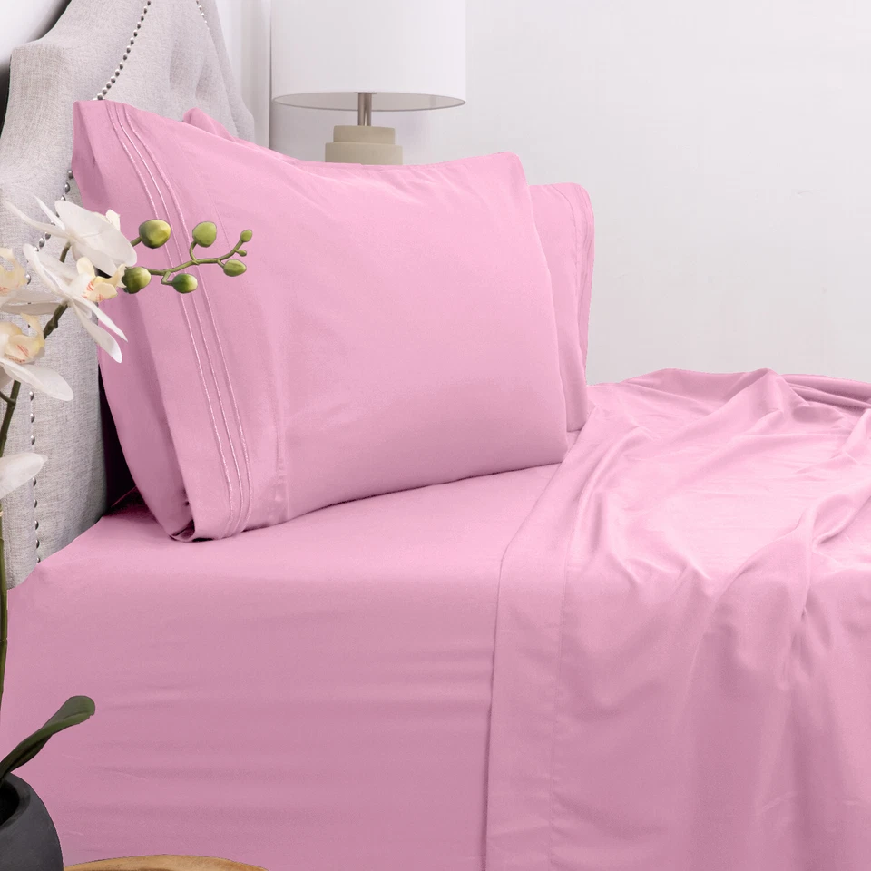 Sweet Home Collection 1800 Count 4 Piece Bed Sheet Set Deep Pocket Microfiber - Image 1 of 1
