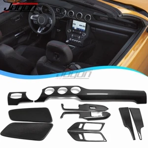 Consola interior de carbono borde elevador de ventana para Ford Mustang GT 2015-2019 - Imagen 1 de 8
