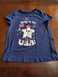 Oshkosh Bgosh Girls Youth Medium Party In The USA TSHIRT - Picture 1 of 3