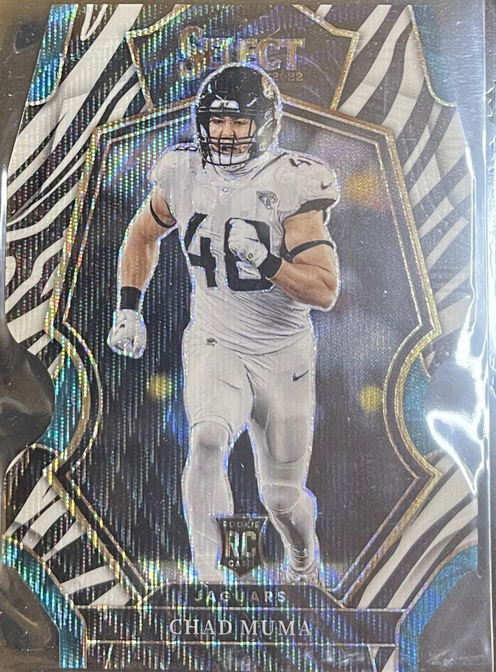 2022 Select Football RC, Base, Die Cut, Color, Zebras Pick Your Card - Image 1 of 1