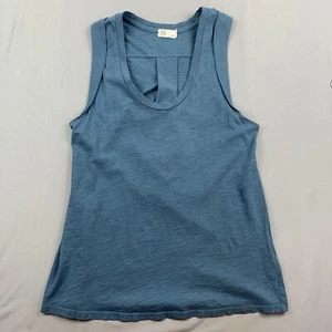 AG Adriano Goldschmied Tanktop Damen Gr. Small Ceruleanblau 100% Baumwolle - Bild 1 von 9