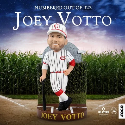 JOEY VOTTO Cincinnati Reds 2022 Dyersville FIELD OF DREAMS Game Bobblehead NIB! Cover
