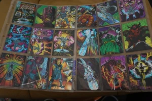 SILVER SURFER 1992 MARVEL COMPLETE SET 72 TRADING CARDS FROM COMIC IMAGES - Picture 1 of 8