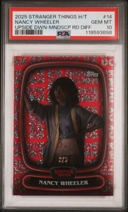 Nancy Wheeler 2025 Topps Stranger Things High Tek #14 Upside DWN-MNDSCP RD DIFF - Imagen 1 de 2