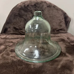 Vintage 6 1/2” Tall Bubble Glass Garden Bell - Picture 1 of 5