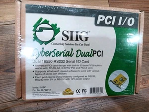 SIIG CyberSerial PCI 16550 RS232 Serial I/O Card JJ-P01012 - New - Picture 1 of 1