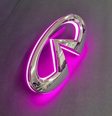 Emblema rejilla iluminada LED para Infiniti JX35 2013 2014 2015 ROSA Foto 1 de 4
