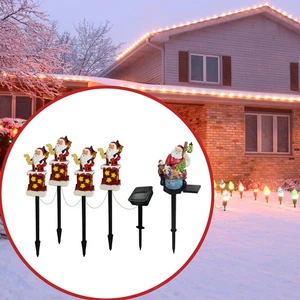 Solar Christmas Stake Light Lawn Decoration Waterproof Solar Garden Lights Scene - Picture 1 of 14