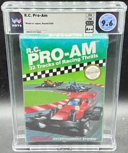 R.C. Pro-Am Nintendo NES Round SOQ Factory Sealed New WATA 9.6 A++ Graded Rare - Picture 1 of 2