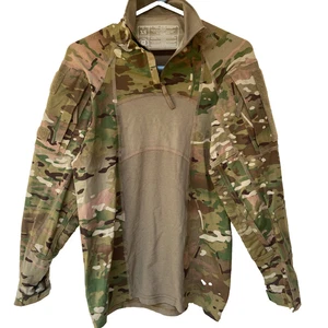 US Army Uniform Combat Shirt Flame Resistant XS XSmall Woodland Camo 1/4 Zip - Picture 1 of 14